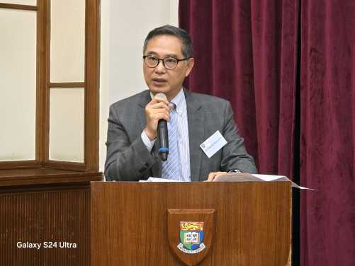 Ir. Ricky Lau, JP, giving his Guest of Honour speech.